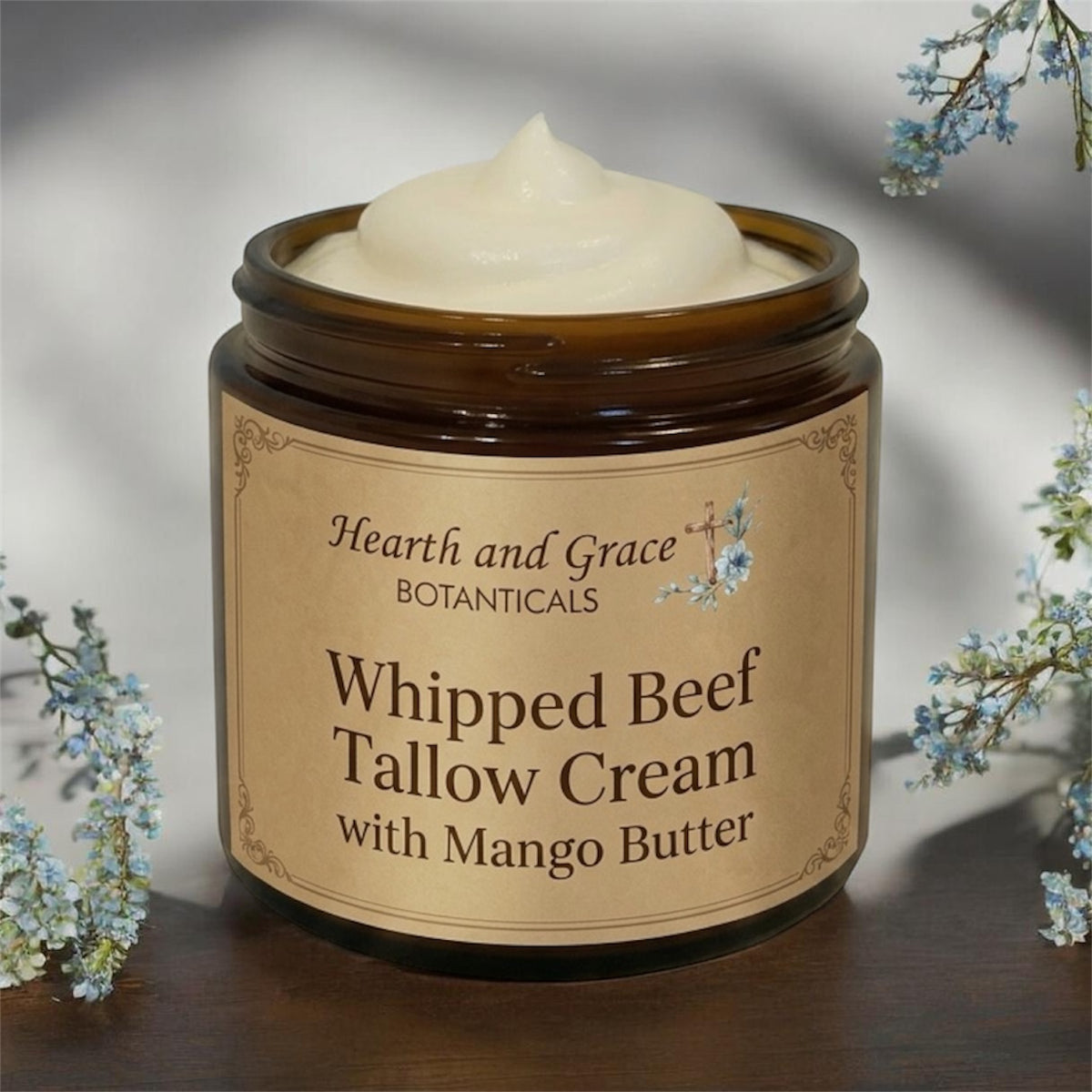 Whipped Beef Tallow Cream with Mango Butter